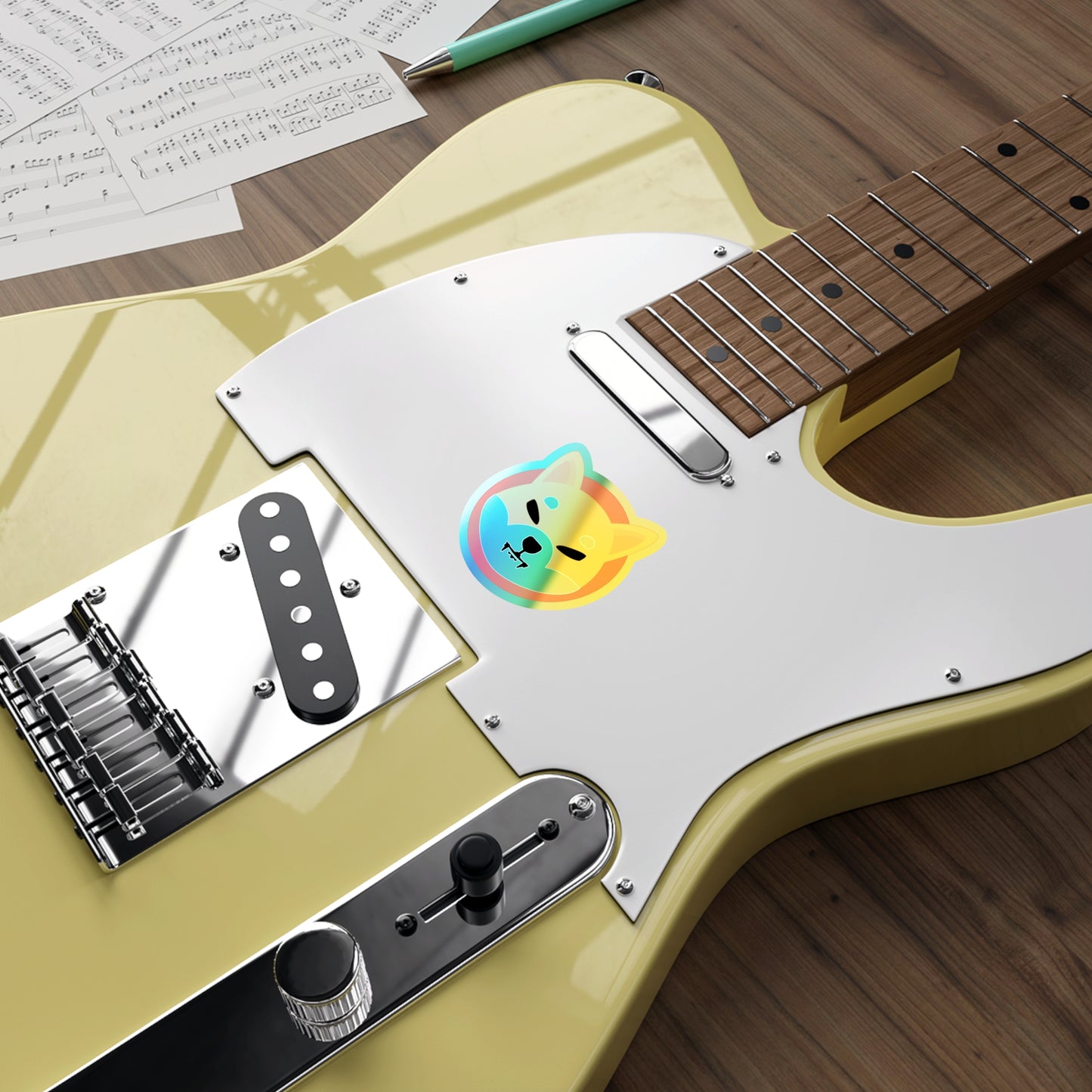 Shiba Inu Holographic Sticker